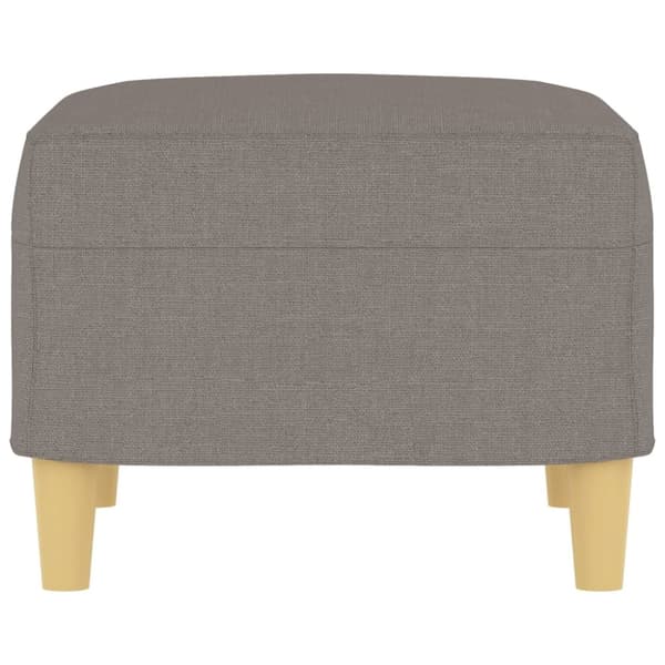 fodskammel 60x50x41 cm stof gråbrun