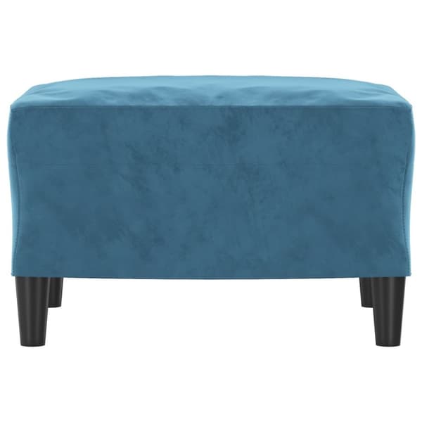 fodskammel 60x50x41 cm velour blå