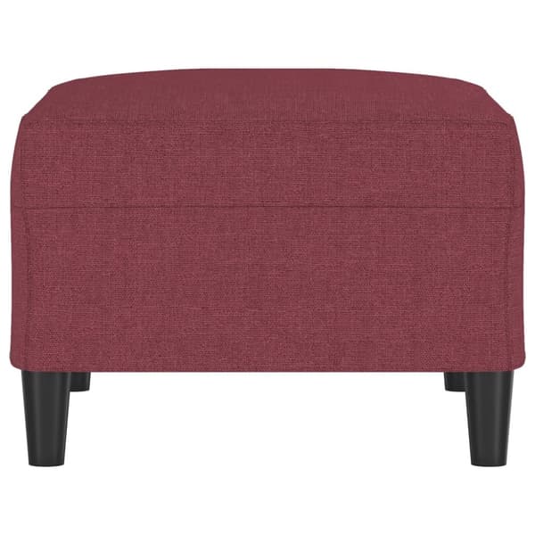 Fotpall Vinröd 70x55x41 cm tyg