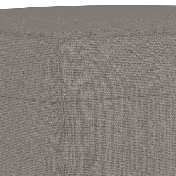 fodskammel 70x55x41 cm stof gråbrun