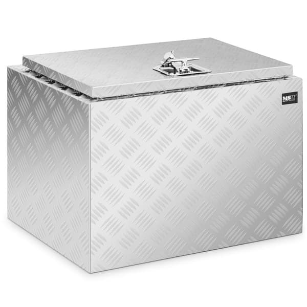 Værkstedsværktøjskasse af aluminium med låg, 120 liter