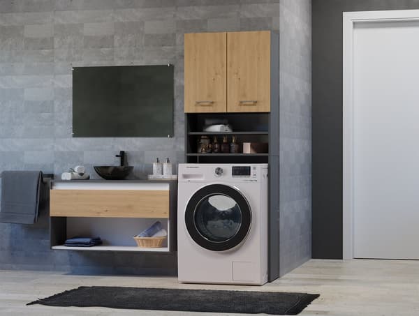 Pola DK ANTHRACITE ARTISAN vaskemaskineskab