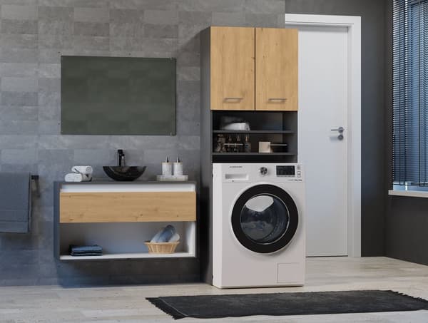 Pola DK ANTHRACITE ARTISAN vaskemaskineskab