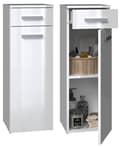 Miniatyrbillede 1 af 6: Nel V DS badeværelsesstolpe, blank hvid