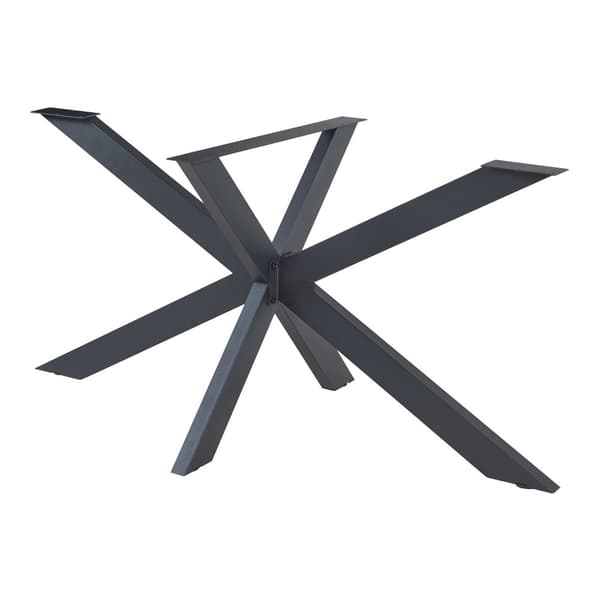 Bordsben Oberau 98x58x43 cm pulverlackerat stål stjärnformad [en.casa]