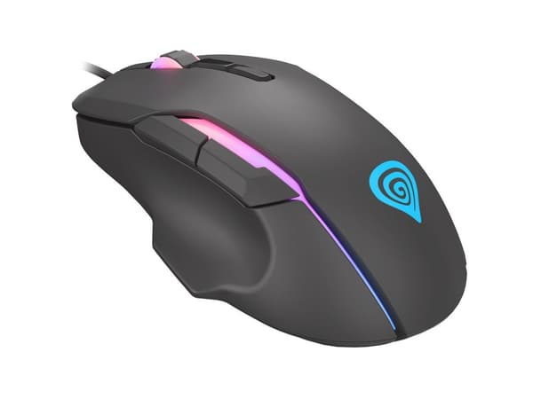 NATEC Genesis Xenon 220 RGB NMG-1572 mus (optisk; 6400 DPI; sort)
