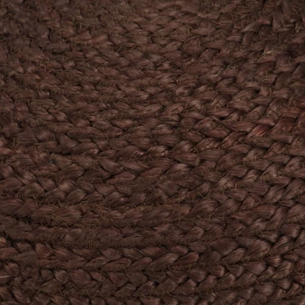 Käsintehty Pouf, ruskea, 40 x 45 cm, juutti