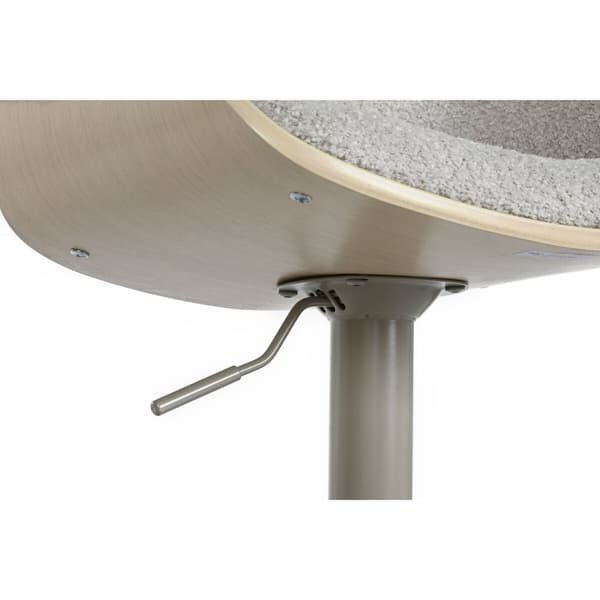 Sittpall Home ESPRIT Beige Grå Naturell 50,5 x 50,5 x 90,5 cm