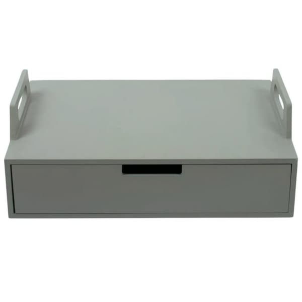 Gusta Træ Laptop Bord 41x30x14,5 cm Grøn-grå