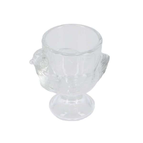 Glas Äggkopp Chick 7 cm Transparent