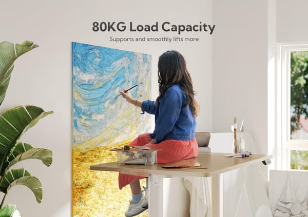 Sähköpöytä 120x60 cm Beige
