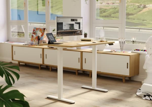 Sähköpöytä 120x60 cm Beige