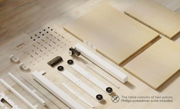 Sähköpöytä 120x60 cm Beige