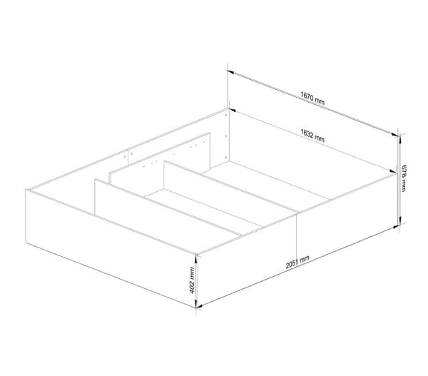 LÖYTYVÄ CLP 160x200 OSKRZYNIA + RUNKO VALKOINEN
