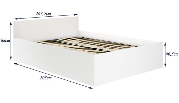 LÖYTYVÄ CLP 160x200 OSKRZYNIA + RUNKO VALKOINEN