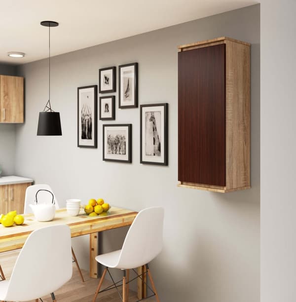 VÆGSKAB - VITRINE W40 CLP SONOMA / VENGE