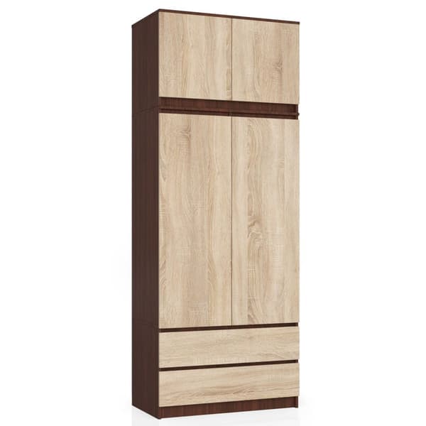 Skuffe til skab S 90 cm - wenge-douglas sonoma - 2 døre
