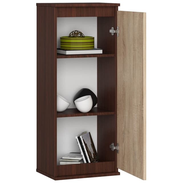 VÆGSKAB - VITRINE W40 CLP WENGE / SONOMA