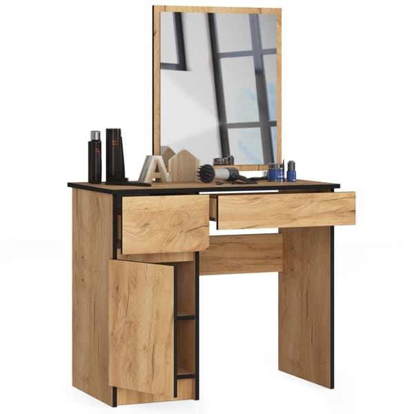 Toiletbord med spejl CLP P-2/SL VENSTRE DĄB CRAFT