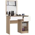 Miniatyrbillede 2 af 5: Toiletbord med spejl CLP P-2/SL HØJRE DÆL SONOMA / HVID