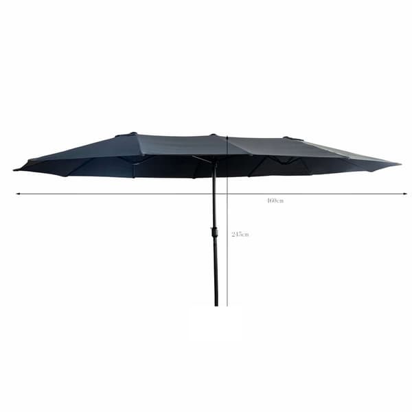 HAVEPARASOL TILIA MØRKEGRÅ