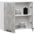 Miniatyrbillede 2 af 6: Skab OLIWIA W80 H720 HVID / BETON