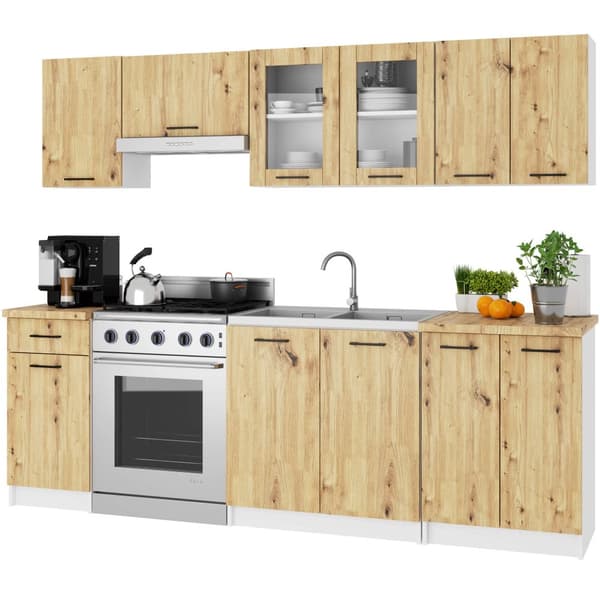 Skåp OLIWIA Vitrin W80 H580 VIT / DÄLJ ARTISAN