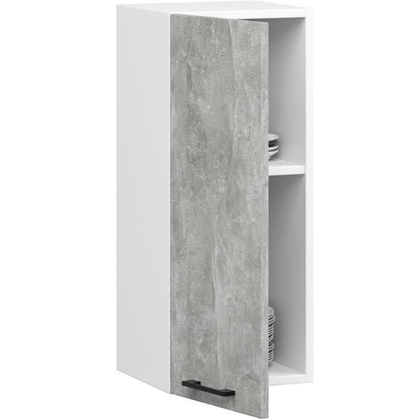 Skab OLIWIA W30 H720 HVID / BETON