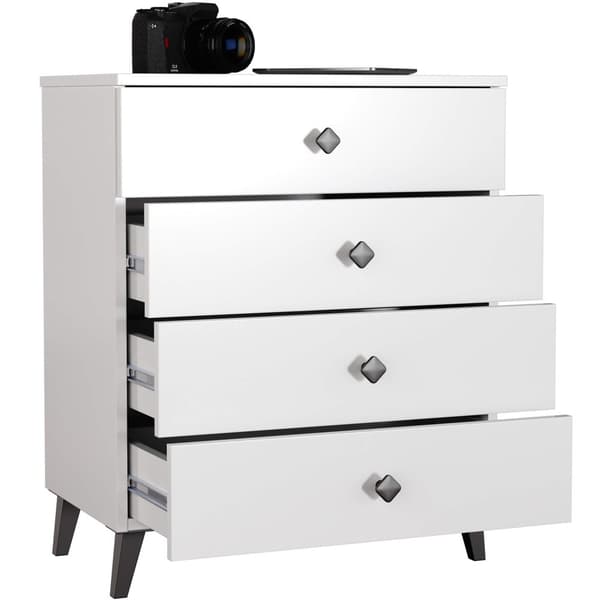 KOMMODE MOBI K-04 HVID SORT