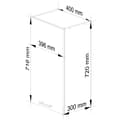 Miniatyrbillede 3 af 6: Skab OLIWIA W40 H720 HVID / BETON