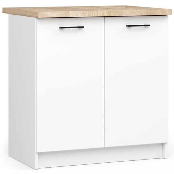 Kaappi OLIWIA S80 2D VALKOINEN + TYÖPÖYTÄ