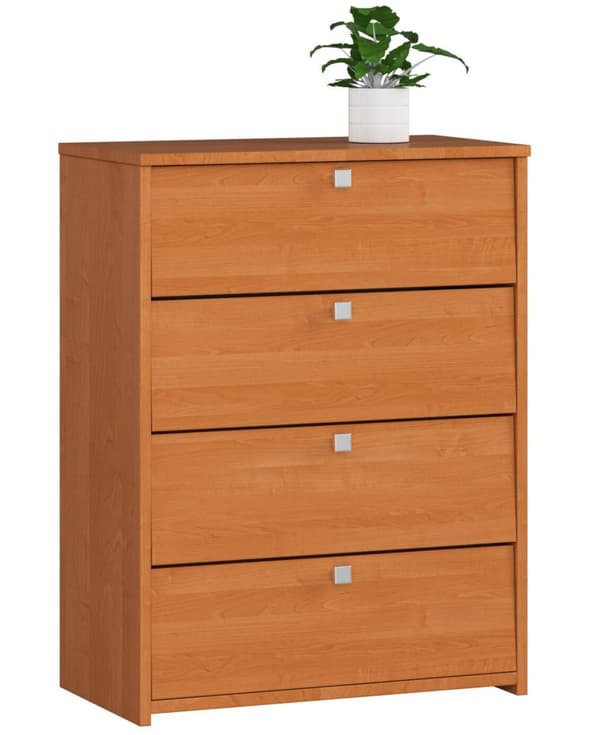 Kenkäteline 4 avattavalla ovella 60 cm - saarnipuu