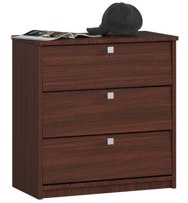 Skåp för skor MINI 3 fällbara dörrar 60 cm - wenge