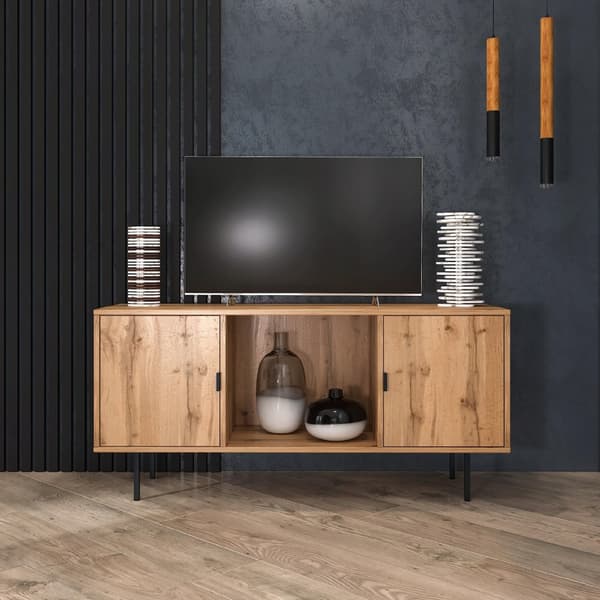 Szafka RTV 2 drzwi regał 125cm wotan metal nogi