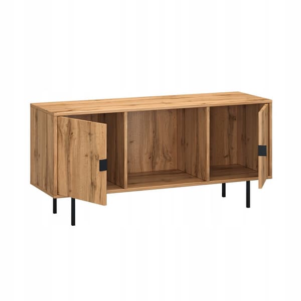 Szafka RTV 2 drzwi regał 125cm wotan metal nogi