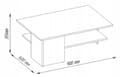 Miniatyrbillede 3 af 3: Sofabord 90x60x33,5 cm til stuen, grafithvid