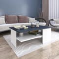 Miniatyrbillede 2 af 3: Sofabord 90x60x33,5 cm til stuen, grafithvid