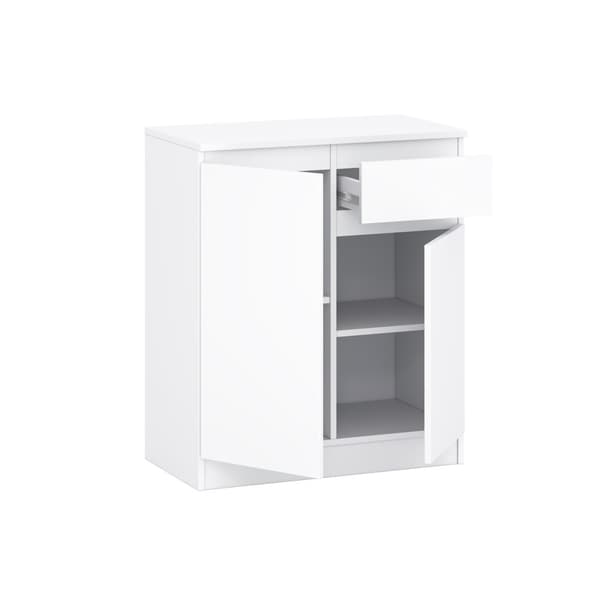 Kommode 2d 1s til soveværelse, garderobe, stue, hvid