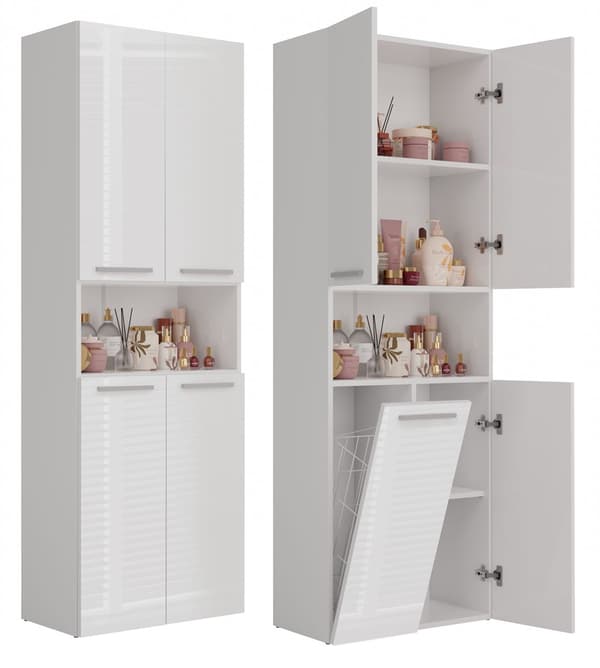 Kylpyhuonepylväs Nel 1K/DK WHITE GLOSS