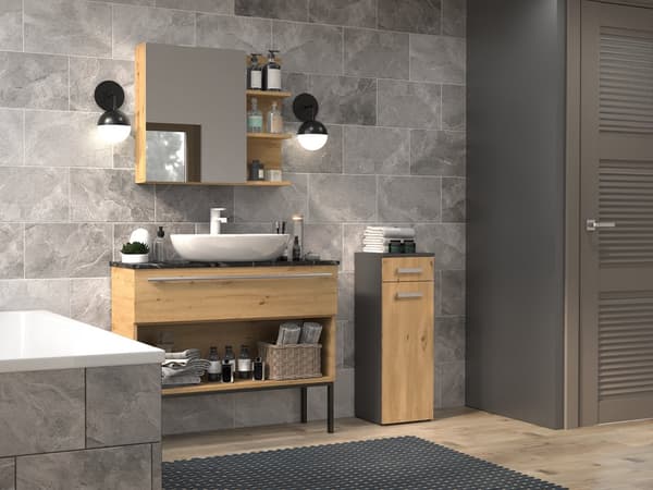 Kylpyhuonepylväs Nel V DS ANTHRACITE ARTISAN