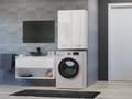 Pikkukuva 1 / 3: Pola MINI/DD WHITE GLOSS pesukonekaappi