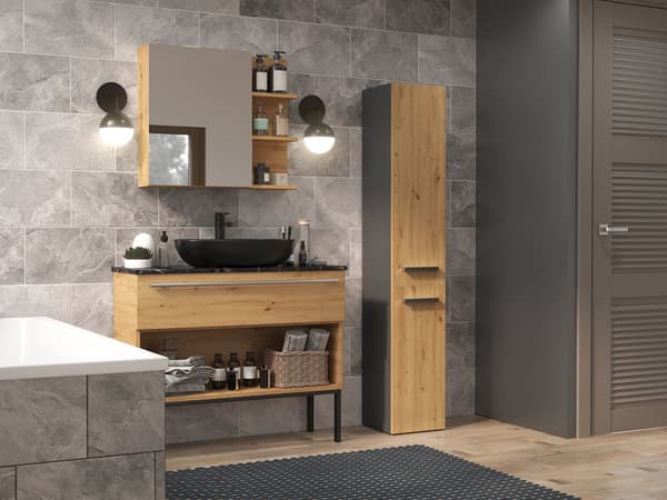 Kylpyhuoneen pylväs Nel IV ANTHRACITE ARTISAN