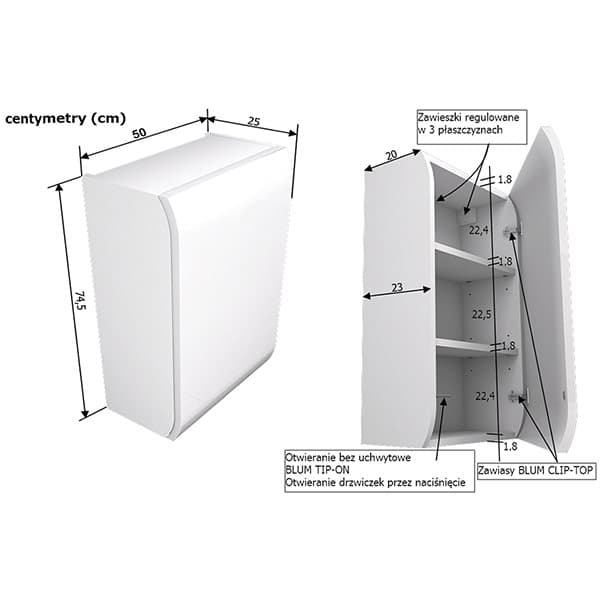 badeværelse-skab-hængende-med-hylder-50-25-74,5-cm