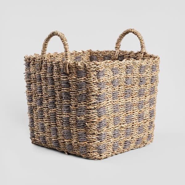 Vävd korg | GJORT | för förvaring av 2 st. | 28x28x26/32 cm / 25x25x24/30 cm | 736711