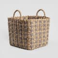 Miniatyrbillede 4 af 7: Vævet kurv | LAVET | til opbevaring af 2 stk. | 28x28x26/32 cm / 25x25x24/30 cm | 736711