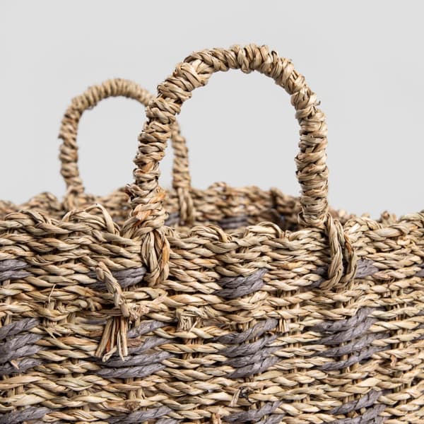 Vävd korg | GJORT | för förvaring av 2 st. | 28x28x26/32 cm / 25x25x24/30 cm | 736711