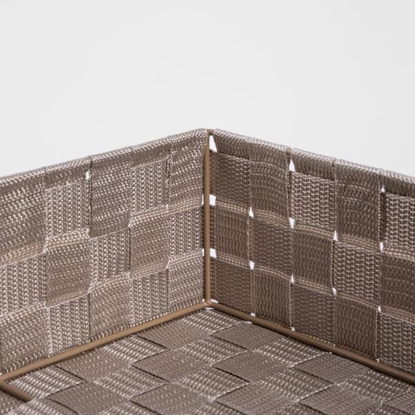 SORAN beige-säilytyskorisarja, 3 kpl 28x28x10 cm / 26x13x9 cm - 2 kpl.