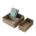 Pikkukuva 1 / 8: SORAN beige-säilytyskorisarja, 3 kpl 28x28x10 cm / 26x13x9 cm - 2 kpl.
