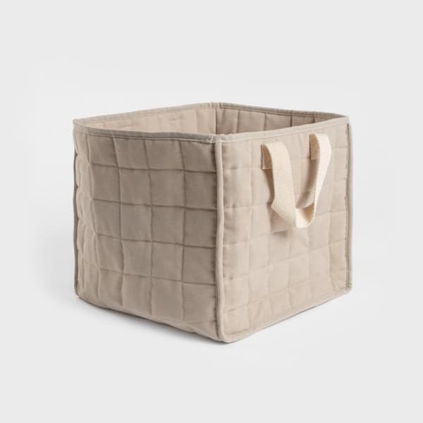 ERSEN förvaringskorg i bomull, 3 st 33x33x30cm / 30x30x28cm / 27x27x26cm