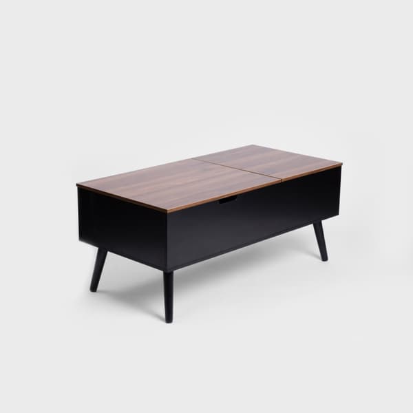 Soffbord | ANZABI | med lyfttopp brun | 105x50,5x43,5cm | 712067